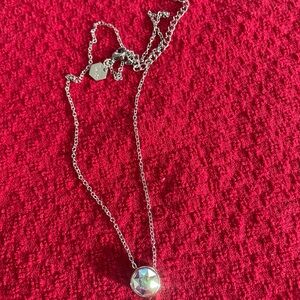 Swarovski Silver Crystal Pendant Necklace